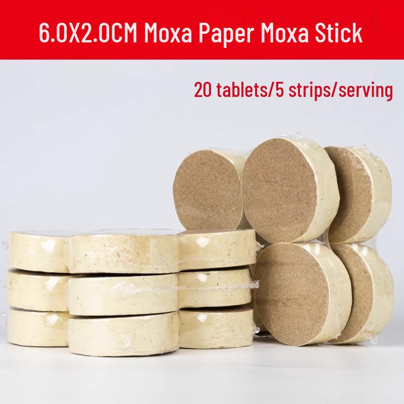 Extra Large Bold Moxa Stick with Pure Wool for Moxibustion Therapy - Aged Mugwort Coarse Stick.