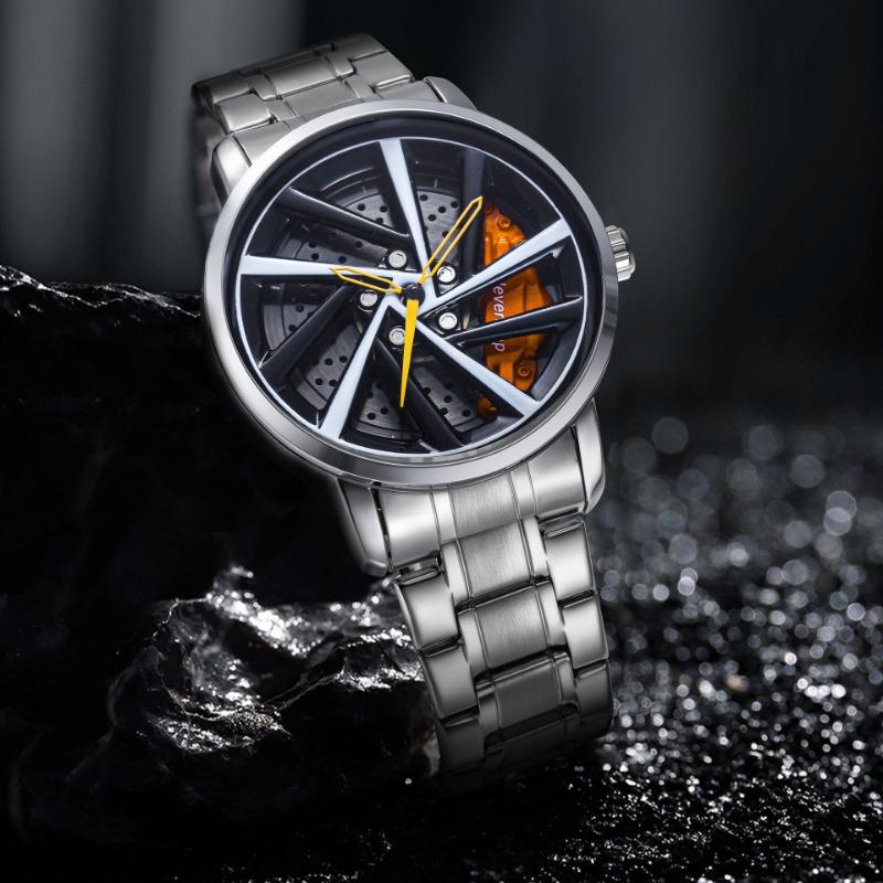 Top Brand New Trendy Men's Watch Hollow Wheel Swivel Men's Watch Fashion Men's Watch Quartz Watch