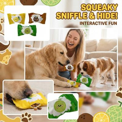 Plush Sound Making Toy Food  Smelling  Interactive Pet Toy