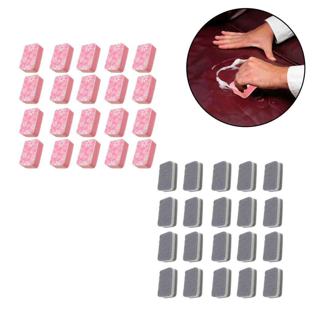 20Pcs Multipurpose Large Sponges for Car Waxing Windscreen and Vehicle Exteriors Washing Cloth Sofa Wipe Accessories