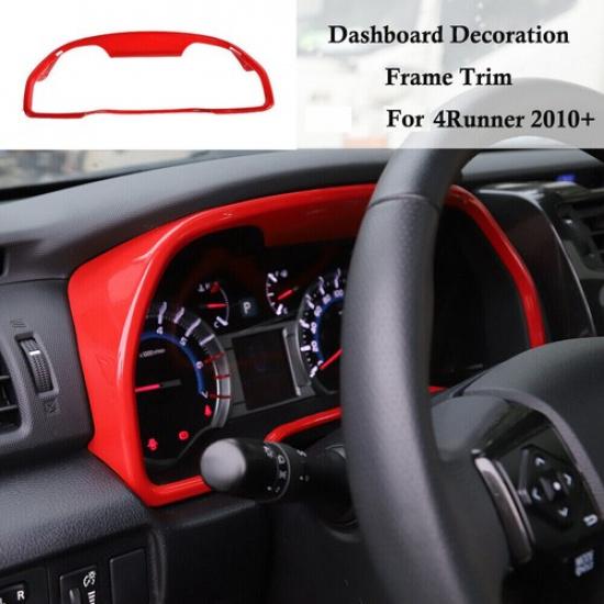 ??Car trument Dash Cluster Frame Bezel Gauge Cover Trim For 4Runner 2010- красный