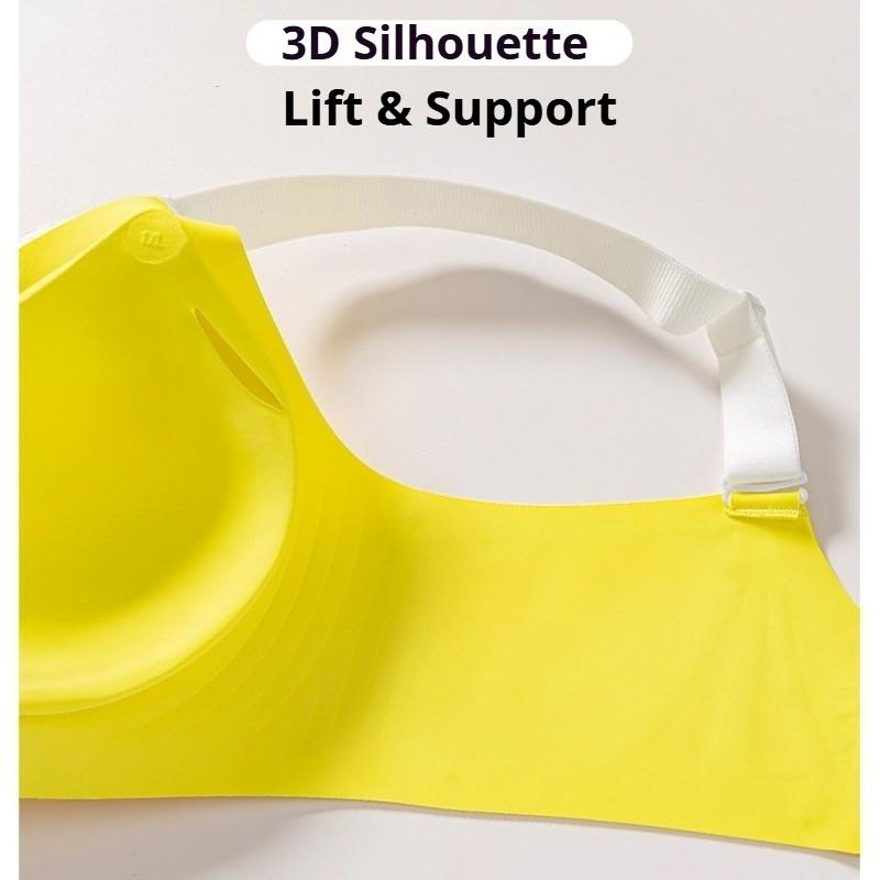 Nahtloser BH mit Gelee-Stütze Übergröße Seitenstütze Komfort Push-Up Lift Vollschalen-BH