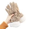 Fashionable Versatile Winter Gloves for Women Riding Electric Bikes In Winter. Warm Cotton and Thick Velvet Cycling Gloves