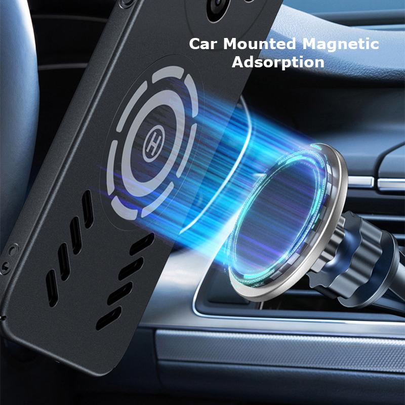 Für vivo X100 X100s X90 X90s X80 X70 Pro Plus Rock Sand Ice Magnetische Wärmeableitung Mattes Anti-Fingerabdruck-PC-Gehäuse Atmungsaktive Kühlabdeckungsschale