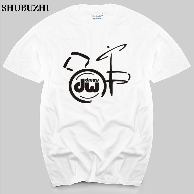 DW Drum - Music Instrument Logos Men Black T Shirt Size S To 3XL Top Tees Men T-shirt Summer Brand T