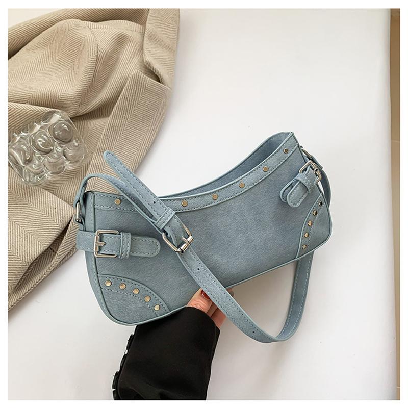 Retro Denim Kleine Quadratische Taschen Für Frauen Neue Vielseitige Trendige Reißverschluss Einzelne Schulter Tasche Sommer Weibliche Casual Handtaschen