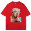 Funny Grandma Licking Red Popsicle Meme T Shirt Cute Granny Ice Cream Humor T Shirts Casual Cotton Oneck Tees Unisex
