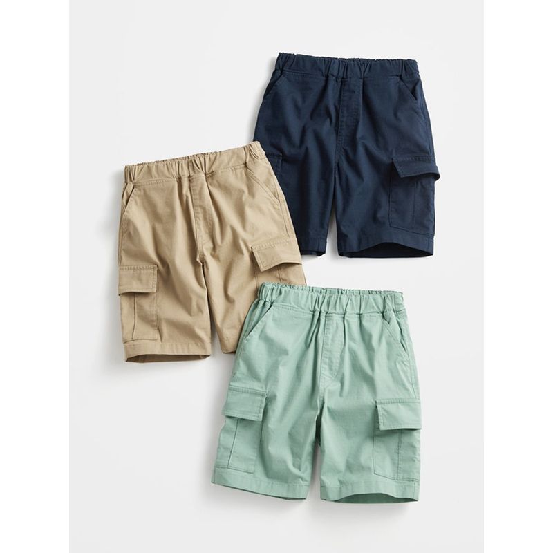 Summer New Style Boys' Cotton Woven Shorts, Comfortable and Soft Summer Pants for Boys