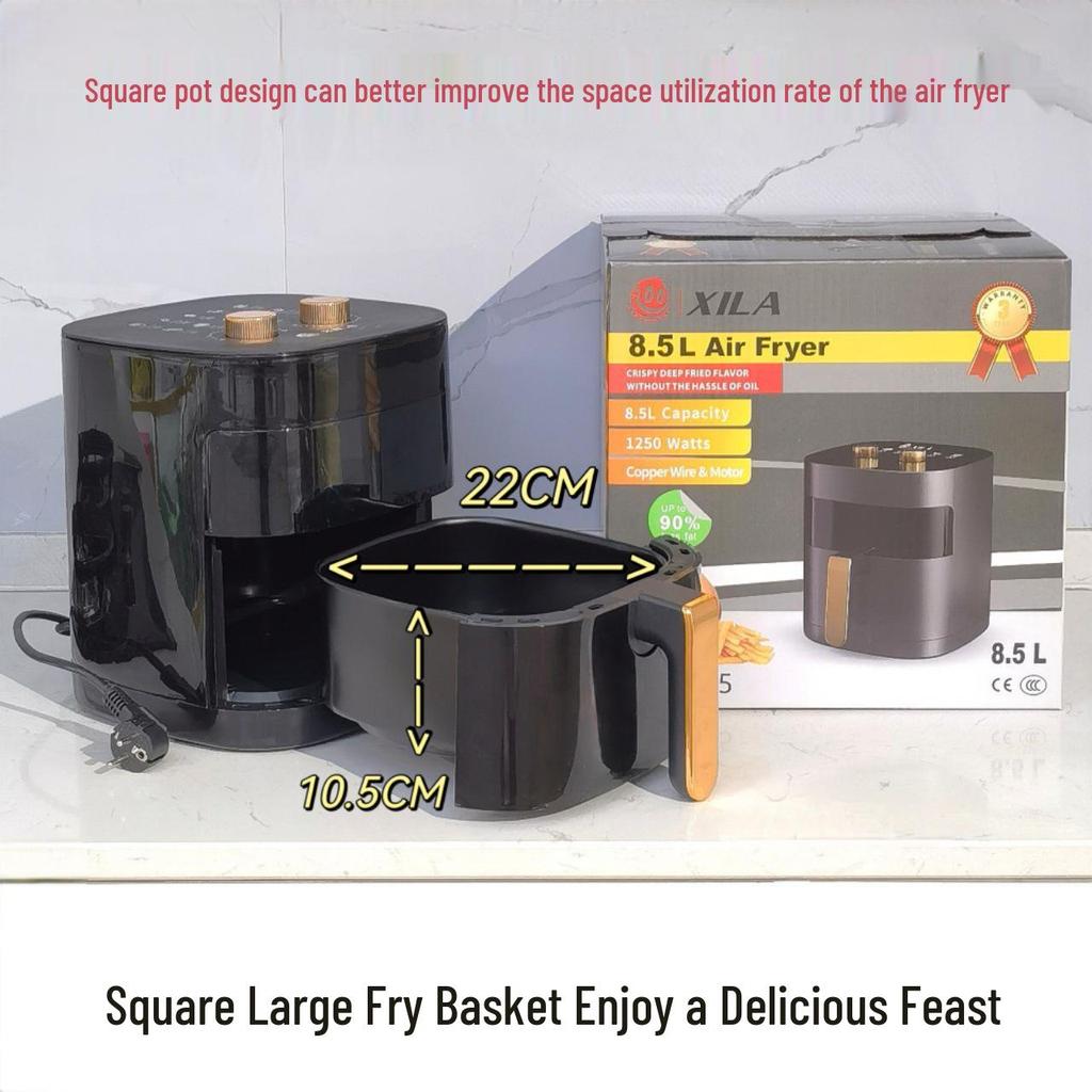 8.5L European Standard Multi-Function Air Fryer for Home Use - Large Capacity Electric Fryer
