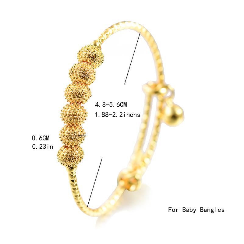 Bracciali Color Oro 18k Per Bambino Bambini Gioielli Braccialetti Etiopi un Regalo di Compleanno Braccialetti per Festa Habesha