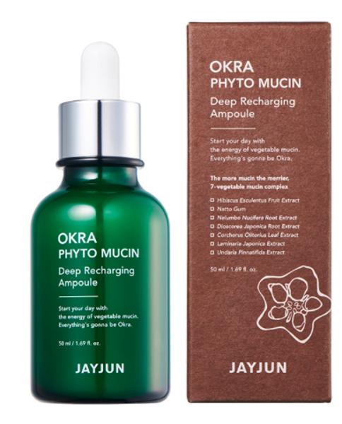 

JAYJUN Okra Phyto Mucin Deep Recharging Ampoule 50 мл - Зволожуюча сироватка