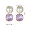 Atoztide New Fashion Shiny Zircon Earring for Women Stainless Steel Trendy Gold Color Statement Stone Stud Earring Jewelry Gift