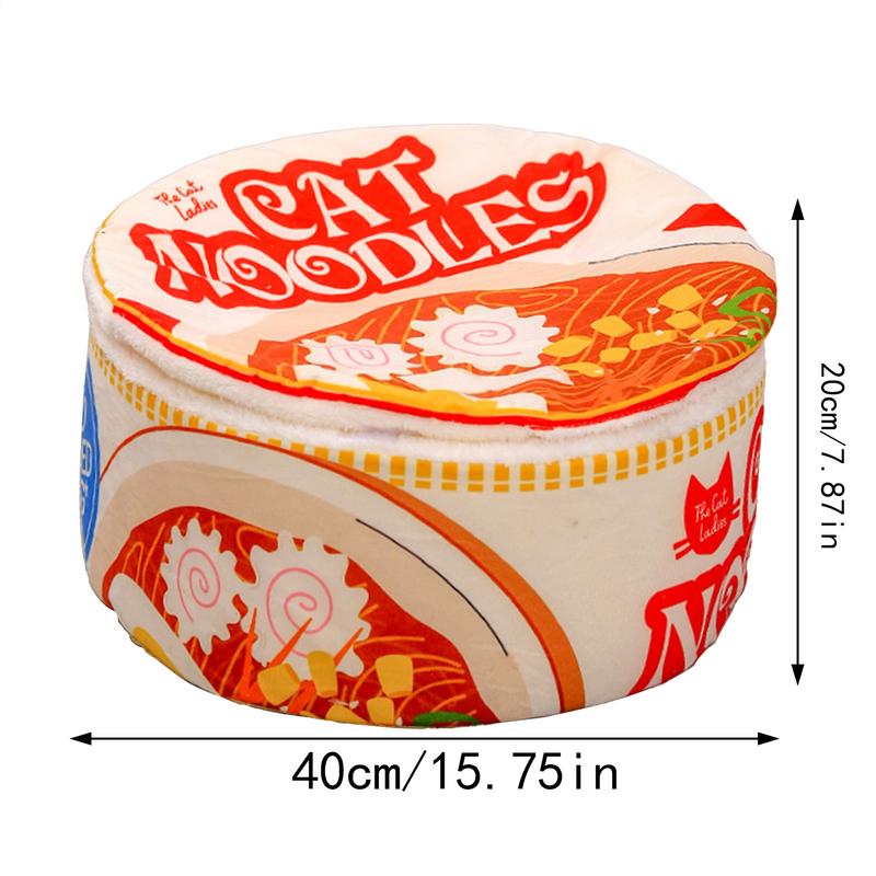 Ramen Noodle Cat Bed Noodle Bowl Soft Pet House All-Season Pet Kennel With Removable Cushion For Small Medium Large Dogs