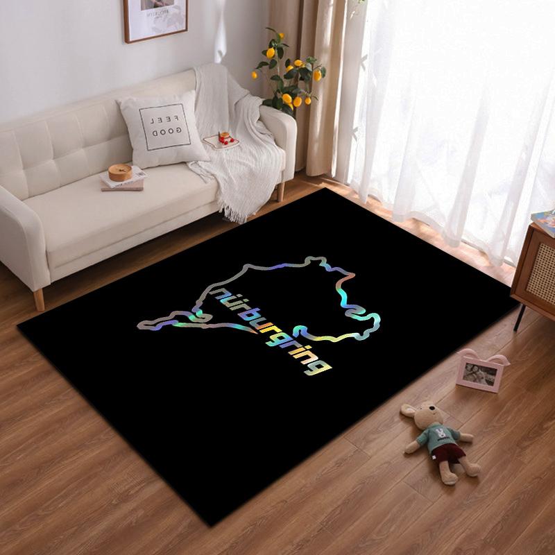 

Nürburgring Race Track Design Rug, Stylish and Modern Decor Suitable for use as an anti-slip game mat for living room and bedroom sofas 40x60cm( 15x23in )