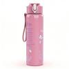1PC You Are Enough Inspirational Quote 750ml Color Plastic Sports Water Bottle Leakproof Flip Straw Lid Suitable for Sports Office Home Use