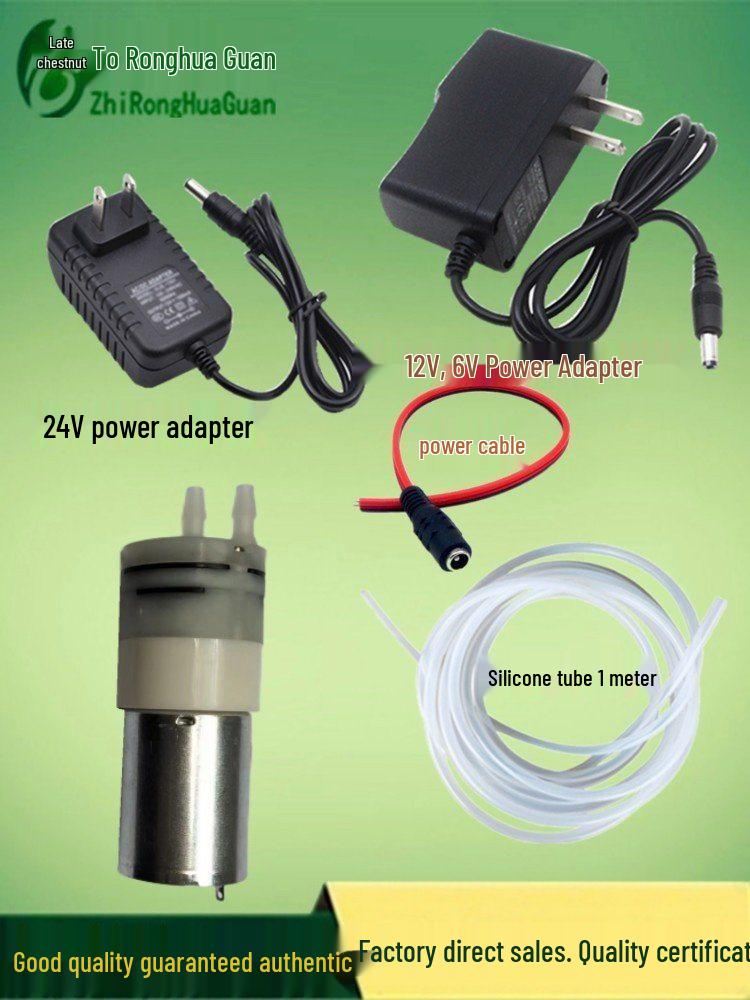 Compact Self-Priming Water and Air Pump 12V/24V, Strong Suction, High Head