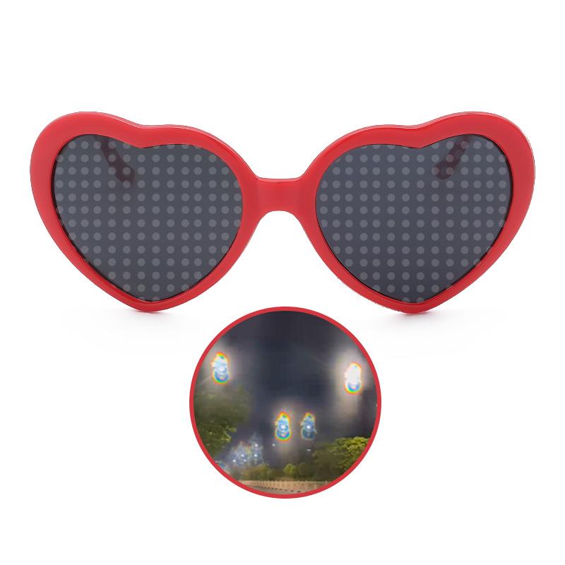 Romantic Heart-Shaped UV Protection Sunglasses - Mood Changing, Date Essential