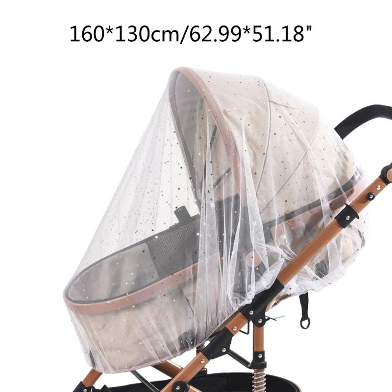 Upgraded Mosquito Net for Stroller Protective Baby Stroller Mosquito Net Perfect Bug Net for Strollers Bassinets Cradle-