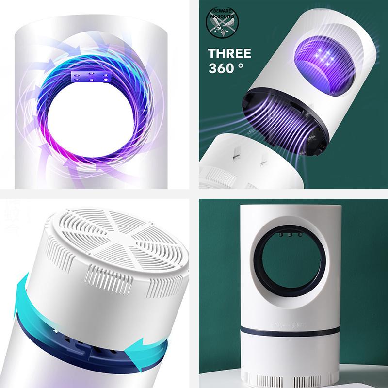 USB LED UV Mosquito Lamp Indoor Insect Proof Light Outdoor Pest Control Lamp Inhalation Mosquito Killer Phototactile Sensing