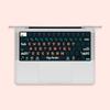 For Macbook Air / Macbook Pro M1 M2 M3 M4 M5 Keyboard Protector Film / Colorful Printing Micro Matte Soft Paper Keyboard Stickers Keyboard Protetcor