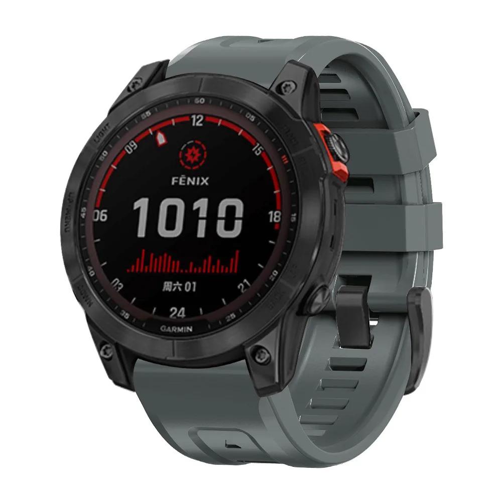 22mm 26mm Silikonarmband für Enduro 3 Tactix Armband für Garmin Fenix 8 E 7 7X Pro 5 5X Plus 6 6X Pro Epix Gen 2 QuickFit Band