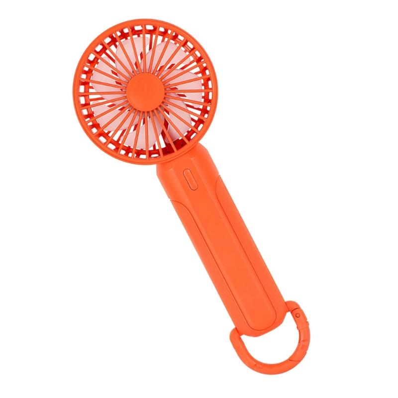 Portability Mini Fan Handheld Fan 3 Speed With LED Light Rechargeable Cooling