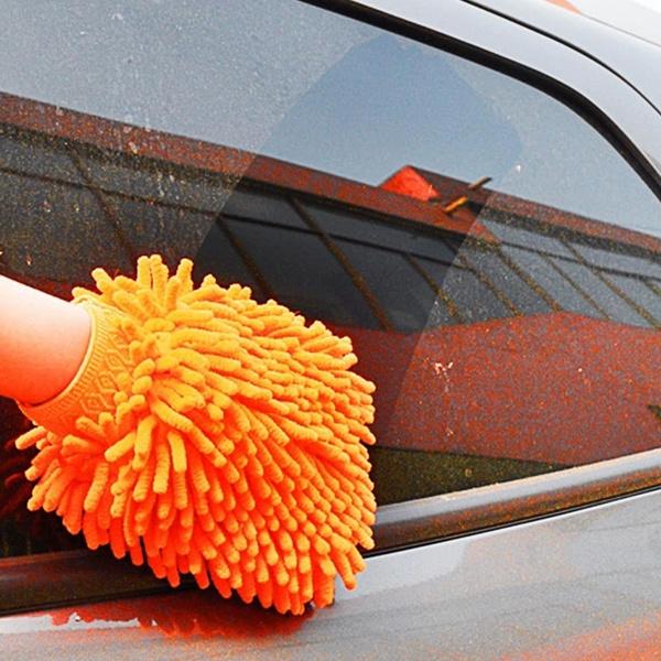 Ultrafeine Faser Autowaschhandschuh Mikrofaser Auto Motorrad Waschmaschine Pflege Reiniger Handschuhe Reinigungsbürste Zubehör