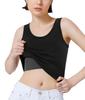 CtriLady Sports Shapewear for Tank and Tube Top Bra Breast-Slimming Bra, Non-Slip Women, Top, Men's Breast-Flattening (Black, 3XL)
