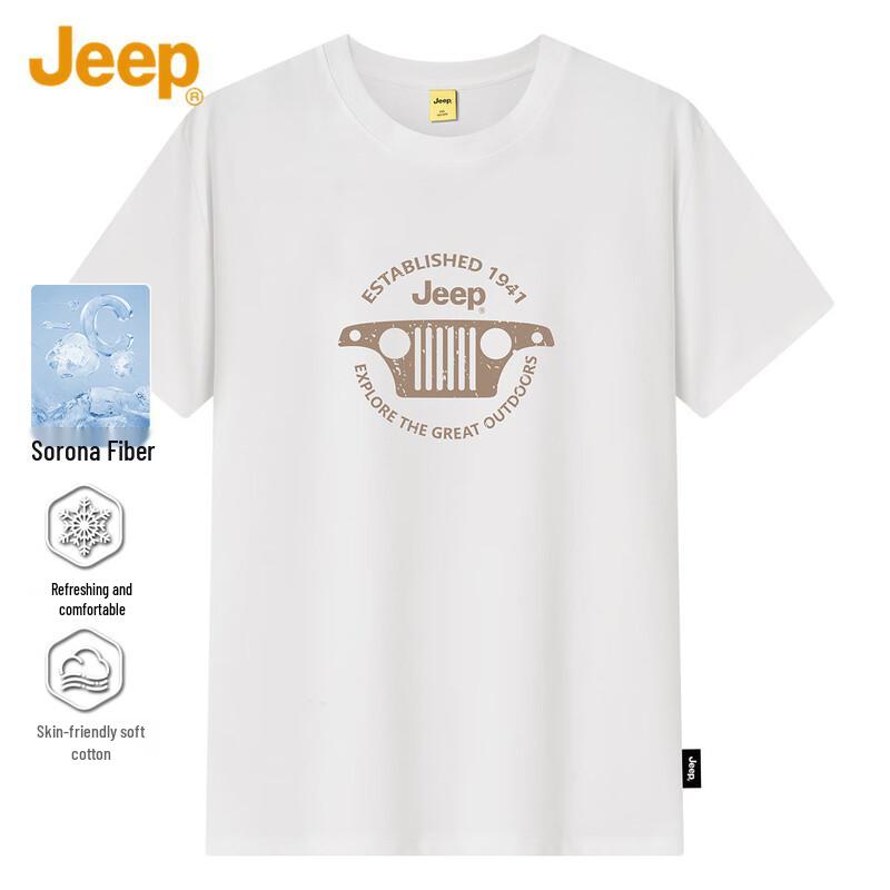 

JEEP Men s Casual Drop Shoulder Short Sleeve T-Shirt 3XL