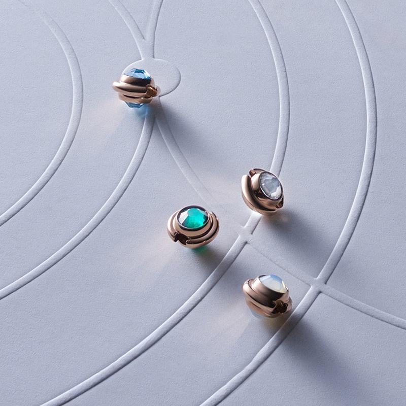 Daniel Wellington CHARMS sparkling round beads 925 silver alloy pendant, same style for men and women, couple model DW00401070