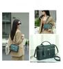 2025 Women's Genuine Leather Small Square Messenger Bag – High-Quality All-Match Handbag with Single Shoulder and Underarm Strap