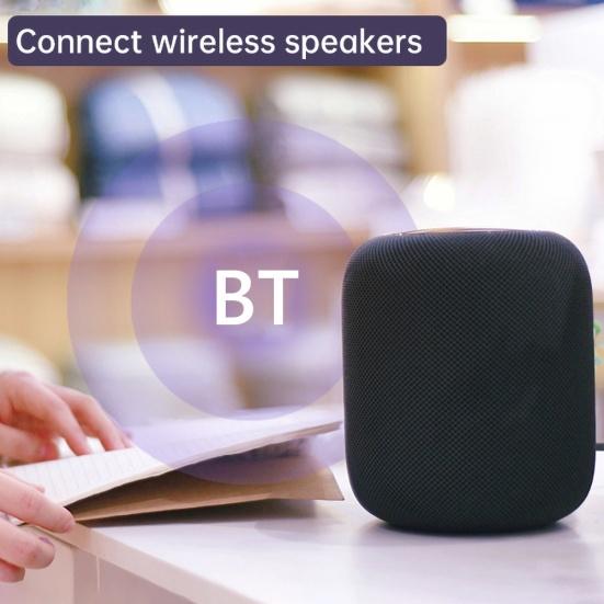 Portable USB Bluetooth-compatible 5.0 Adapter Stereo 3.5mm AUX Audio Receiver Transmitter