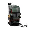 MOC Compatible Building Blocks Boba Fett Brickhead Star Wars Building Blocks Small Particles Educational Children's Toy Model