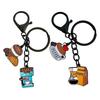 Keychain with Coffee Theme Pendant Retro Style Trendy Coffee Key Chain