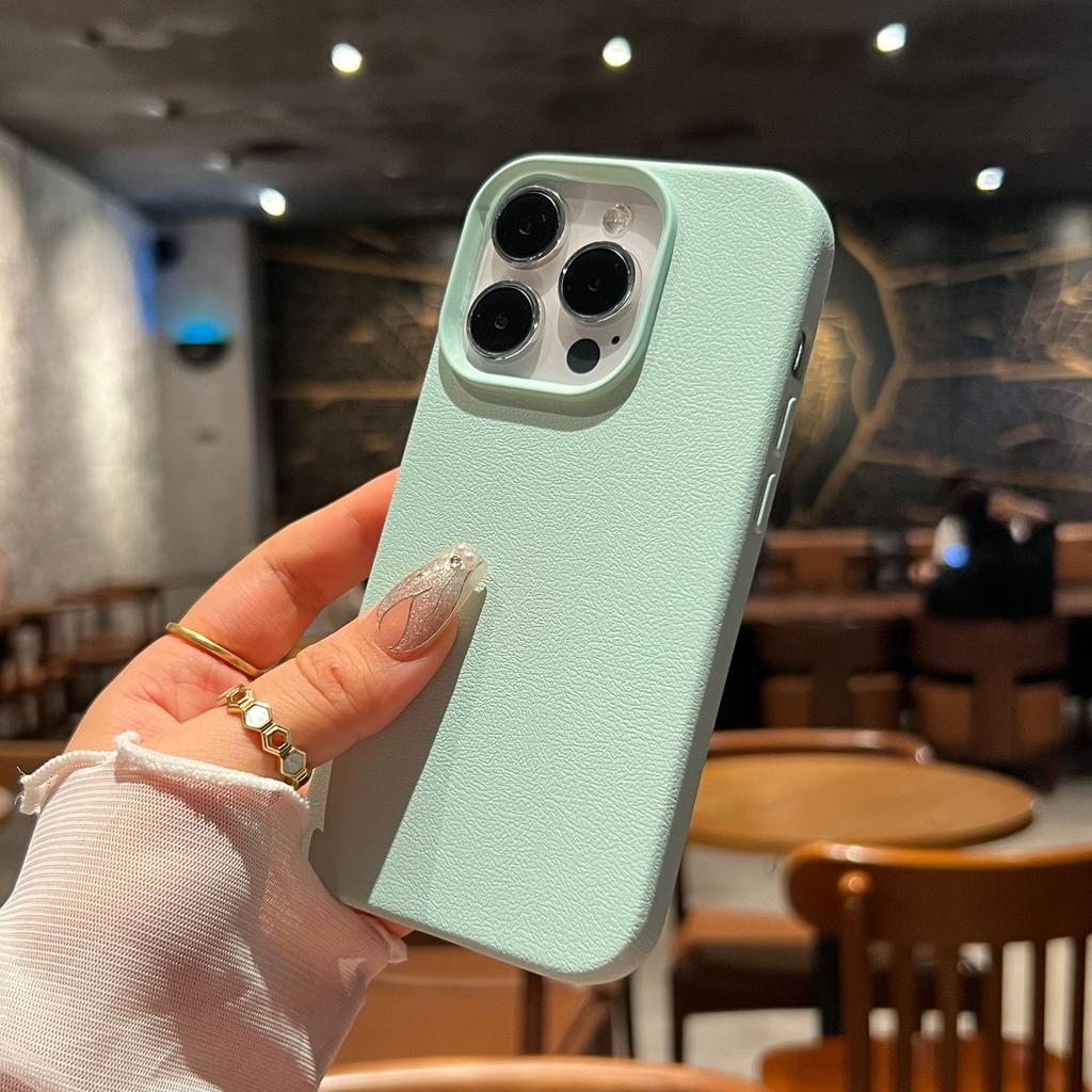Luxury Silicone Litchi Lines Leather Phone Case For iPhone 17 16 15 14 13 12 11 Pro Max X XS XR Plus Soft Shockproof Full Cover