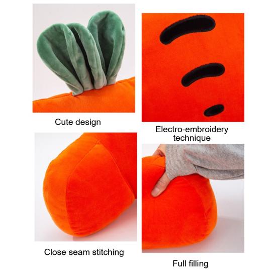 Waist Cushion with Arm Support Cartoon Plush Throw Pillow Stuffed Waist Pillow Back Cushion for Sofa Bed Couch Office Chair