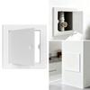 Plastic Opening Flap Cover Plate Press-type Inspection Hole Hinged Access Hatch Doors Wall Ceiling