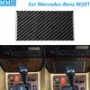 For Mercedes-Benz W201 190 190E 190D 1982-1993 Carbon Fiber Central Control Storage Box Panel Cover Trim Car Accessories Sticker