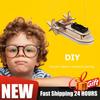 1Set DIY Science Toy Kids DIY Paddle Wheel Ship Assembling Model Educational Teaching Kit Experiment DIY Paddle Wheel Ship Model