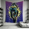 Paint-splatter art motorcycle Pattern Home Decor Tapestry, Wall Hanging, Decorative RV Wall Cloth.MGT0918435