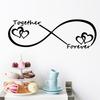 Valentines Day Wall Sticker Adhesive Black Holding Hand Heart PVC Decal Home Decors Creative Wall Art Murals Accessory