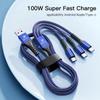 Car Interior Charger 3 In 1 Charging Cable Auto Accessories For Alfa Romeo Giulietta Mito 159 Giulia Stelvio 156 147 Tonale ofh853
