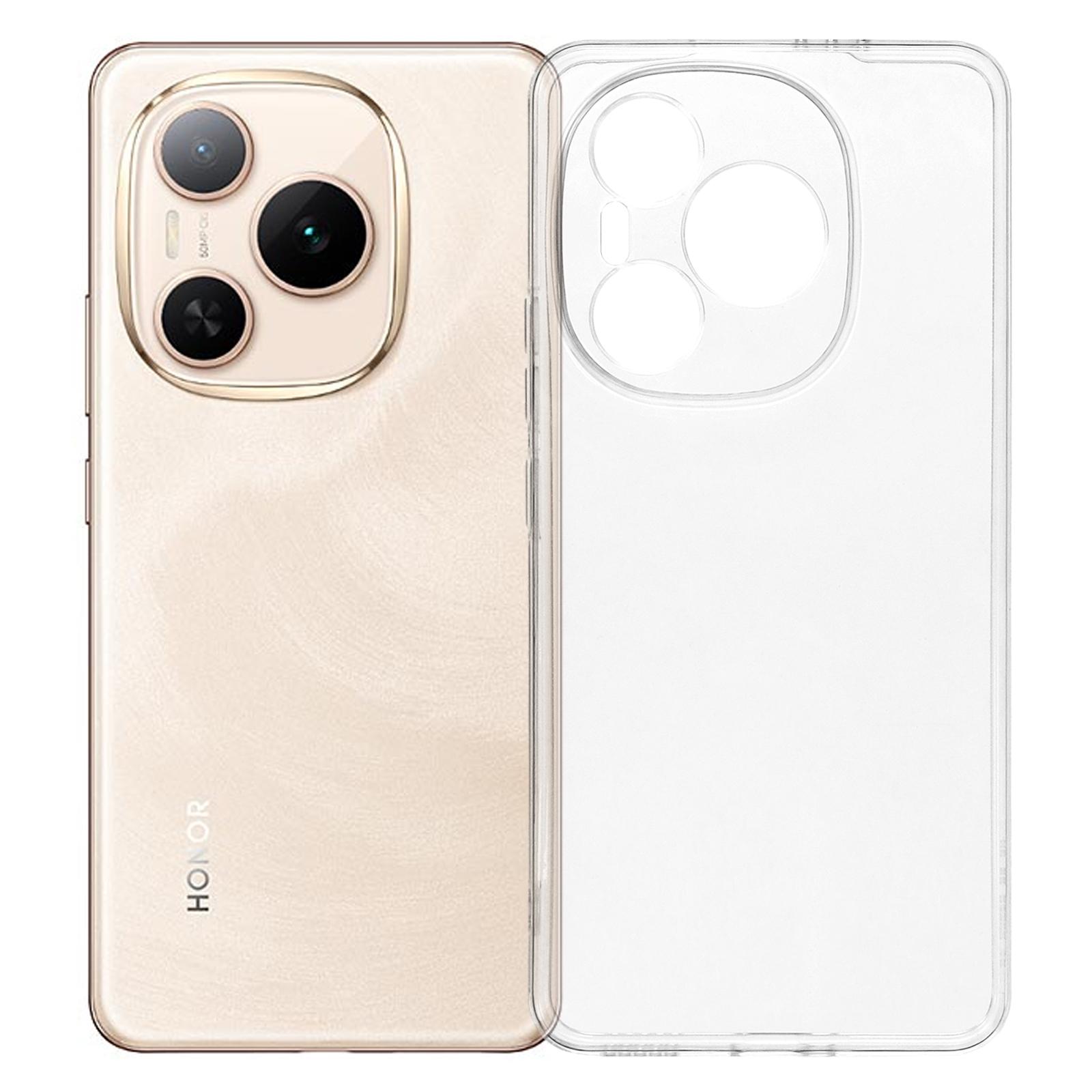 

For Honor Power 5G Case Shockproof 1.5mm Thickness Clear TPU Phone Cover A