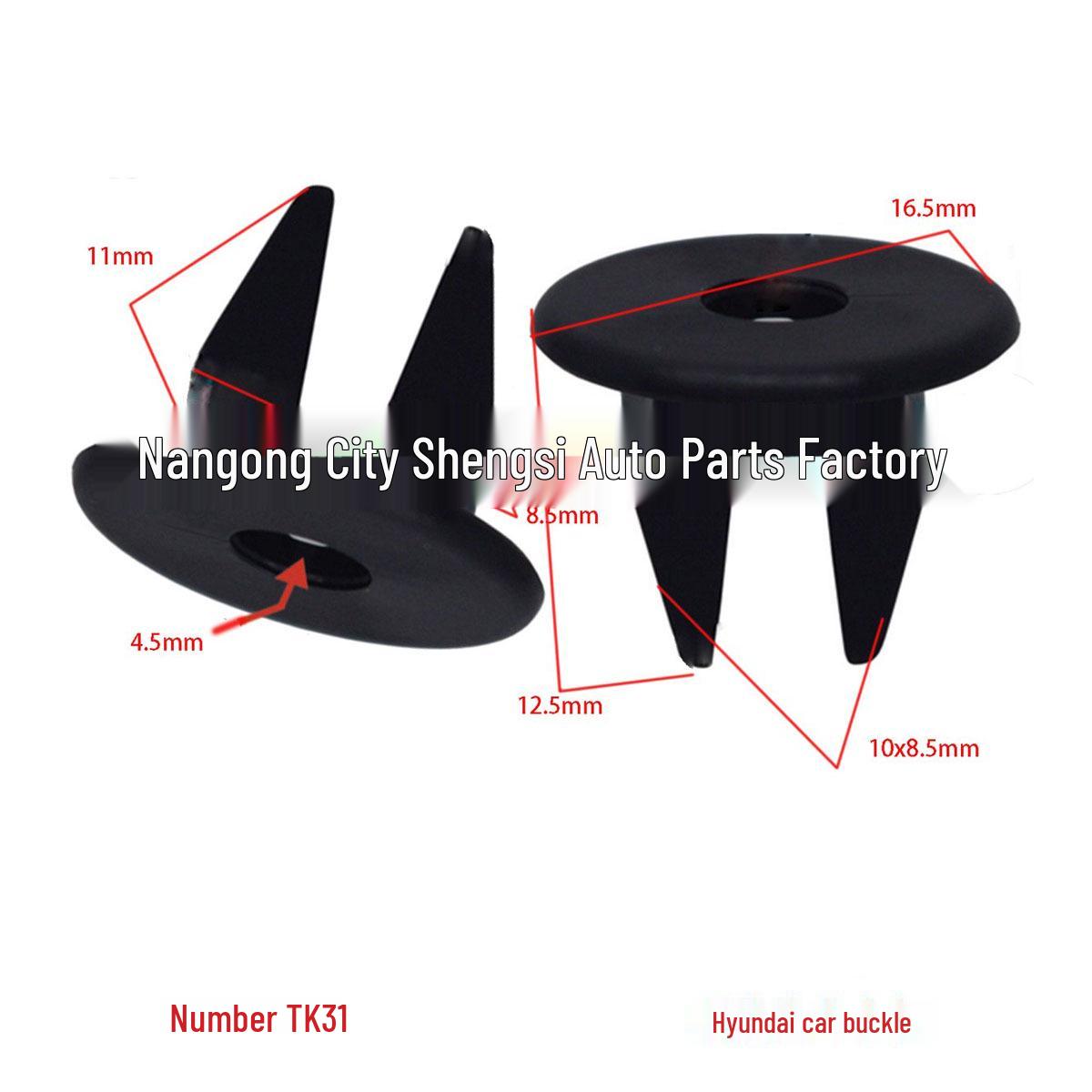 

Modern Kia Hyundai Elantra Trim Panel Clips & Mounting Base 10000 Units