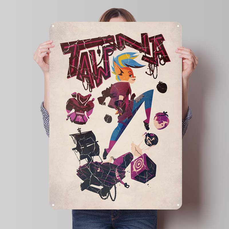 Crash Bandicoot Posters Classic Game Metal Signs Wall Art Mural Custom Tinplate Plaques for Gamers Gaming Room Decoration Retro