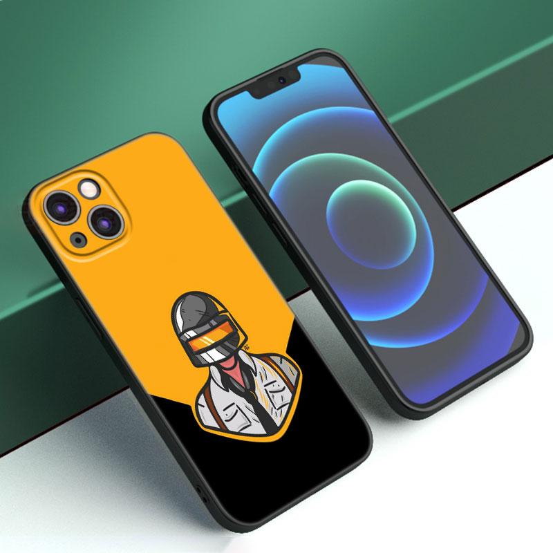 Hot Pubg Game Husa pentru telefon pentru Apple iPhone 12 13 Mini 11 14 15 Pro Max 7 8 Plus X XR XS SE 2020 2022 Husa din silicon neagra
