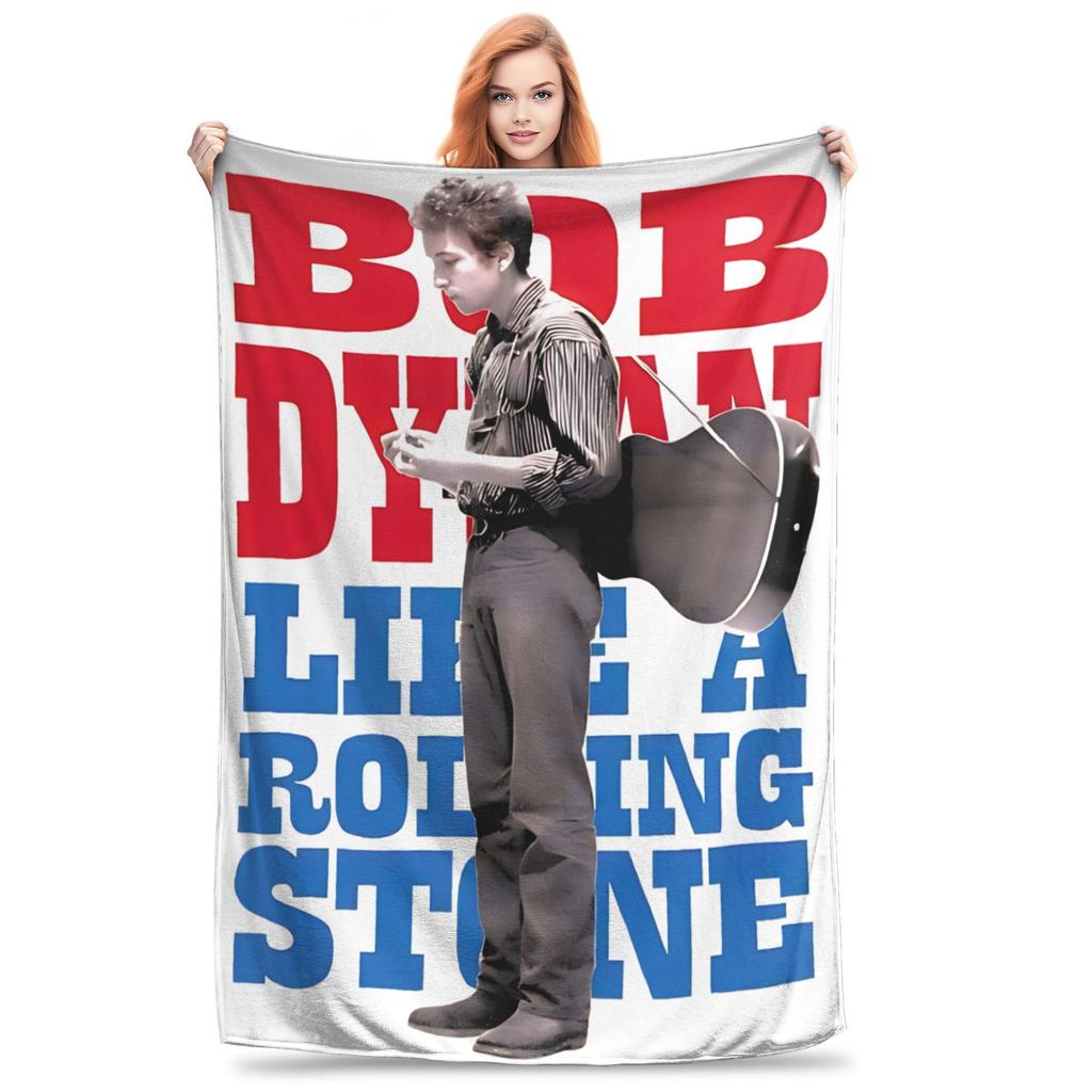 Bob Dylan Singer Folk Music Blanket Multi-size Super Soft and Warm  Throw Blankets for Sofa Couch and Bed