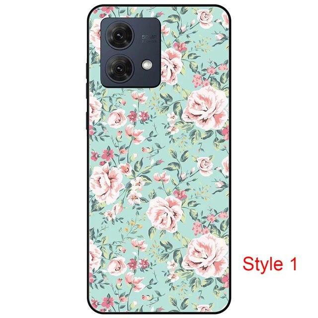 

Чехол для Motorola Moto G84 MotoG84, черная задняя крышка, чехол 6,5 дюйма, противоударный мягкий бампер, противоскользящий прочный ТПУ, полная защита Moto G84_Y42-style1