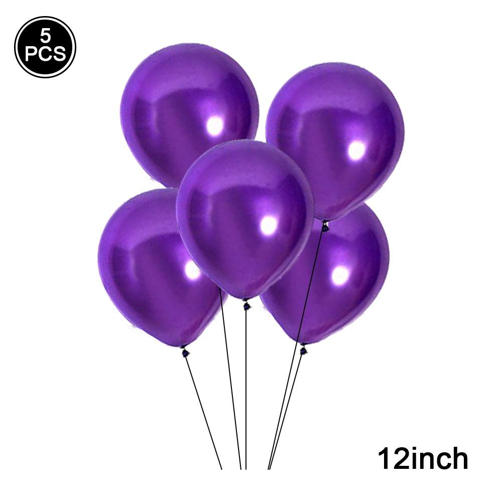 5pc/set 12in Solid Color Latex Balloon Birthday Wedding Anniversary Party Venue Decoration Room Decoration Party Supplies
