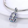 Copper Metal Devil's Eye Series Bead Components Egypt Pharaoh Dangle Charm Bead Component Compatible With Authentic Original Bracelet High Quality